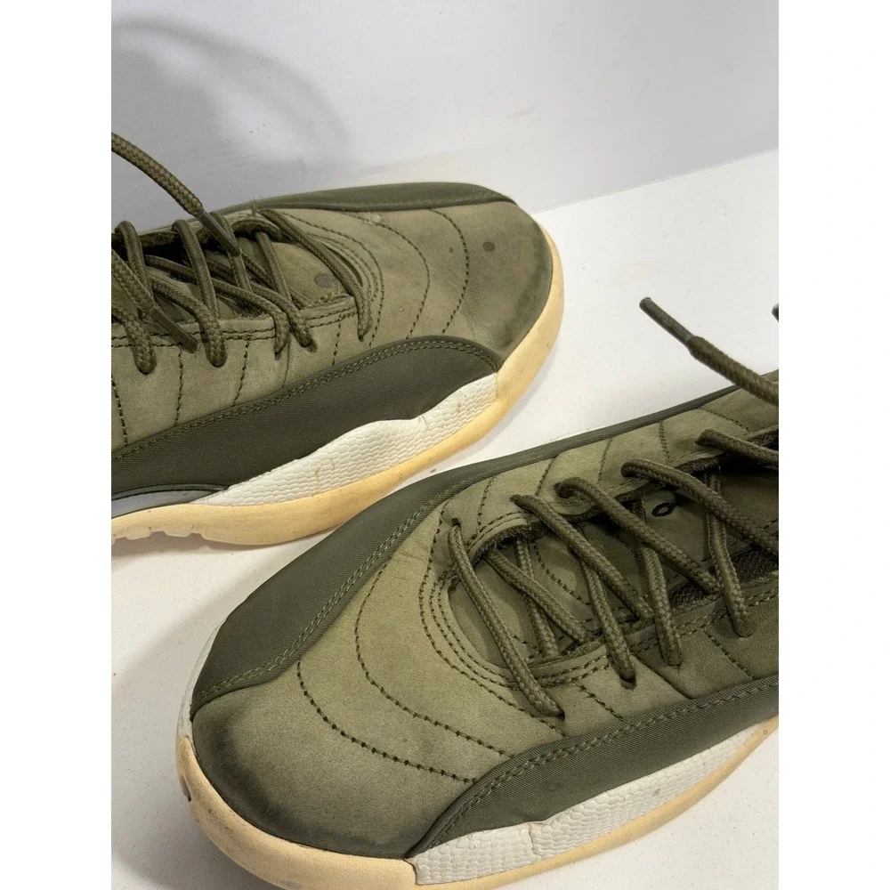 Jordan 12 Retro Chris Paul Class of 2003 Olive Canvas Gold 130690-301 Mens sz 10